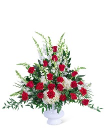 Serene Sanctuary Urn Flower Arrangement