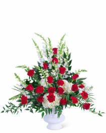 Serene Sanctuary Urn Sympathy Arrangement