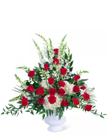 Serene Sanctuary Urn Sympathy Arrangement