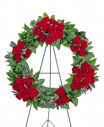 Serene Sanctuary Wreath Funeral Arrangement