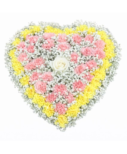 Serenity Garden Standing Heart-Shaped Funeral Spray