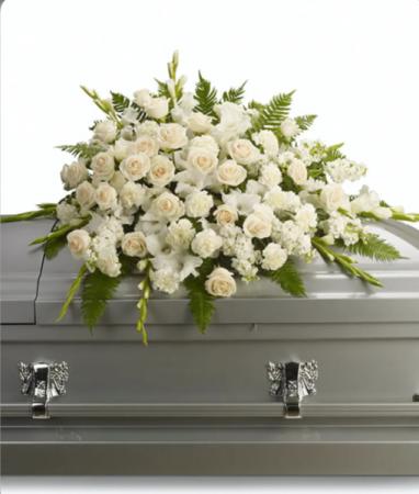 Serenity Half Casket Spray Casket Flowers 