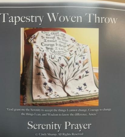 Serenity Prayer Throw 