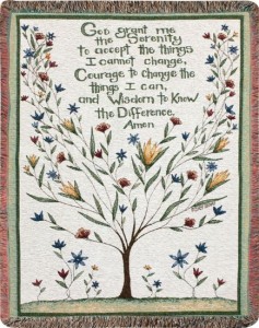 Serenity Prayer Throw  Blanket