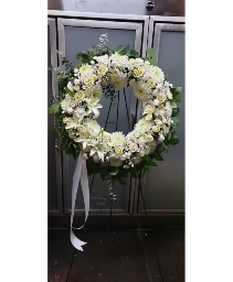 Serenity White Wreath (2 Day Notice) 300.95
