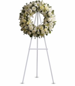 Serenity Wreath Standing Spray