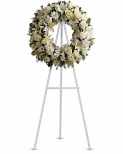 Serenity Wreath Standing Wreath