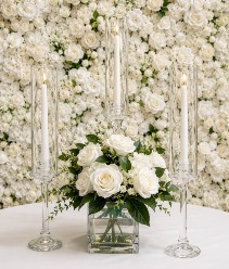 Set of 3 Tall Tapered Candle Stands 