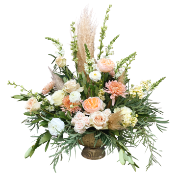SF Boho Peaches Arrangement in Sonora, CA | SONORA FLORIST AND GIFTS