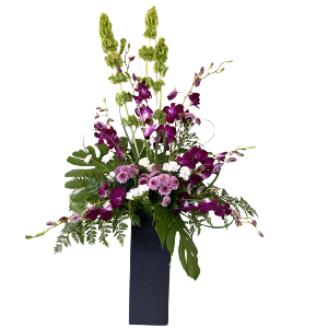 SF Orchids and Monsteras Arrangement