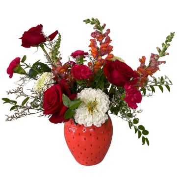 SF Strawberries And Cream Arrangement in Sonora, CA | SONORA FLORIST AND GIFTS