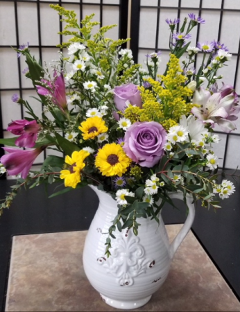SFS PITCHER  in Indianapolis, IN | SHADELAND FLOWER SHOP