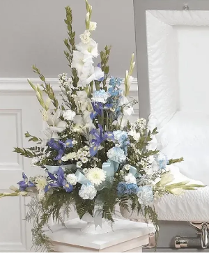 Shades Of Blue Pedestal Arrangement 