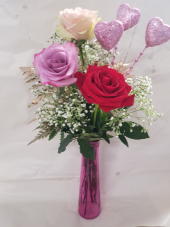 Shades of Love  Bud Vase