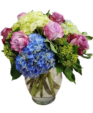 Shades of Monet Hydrangea Arrangement