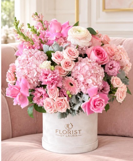 Shades of Pink  Floral Box