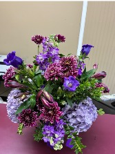 Shades of Purple Love Vase
