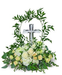 Shelter My Love with Crystal Cross Keepsake Sympathy