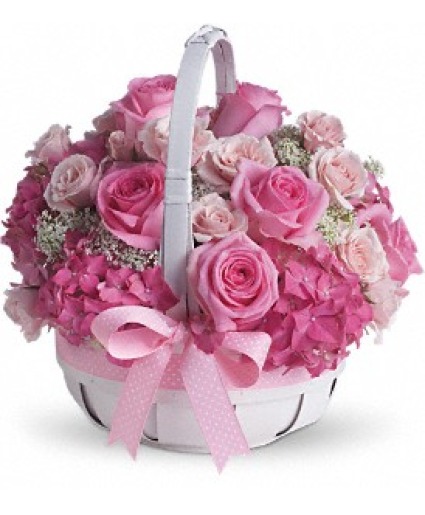 T38-1 She's Lovely Basket Arrangement