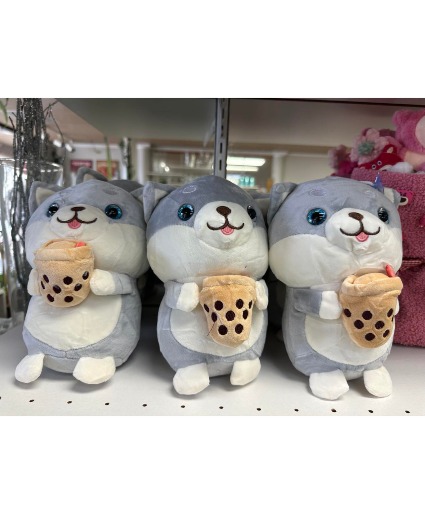 Shiba with Milk Tea Stuffed Animal