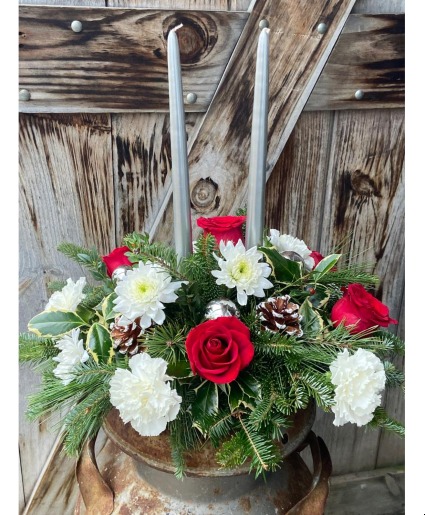 Shimmering Evening Low center piece