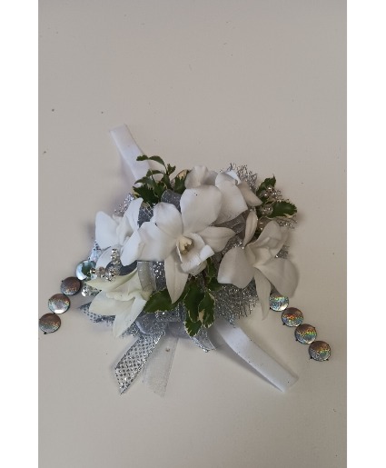 Shining Silver Corsage