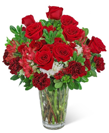 Showstopping Heart of Love Flower Arrangement