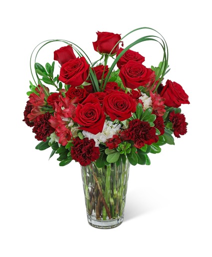 Showstopping Heart of Love Flower Arrangement
