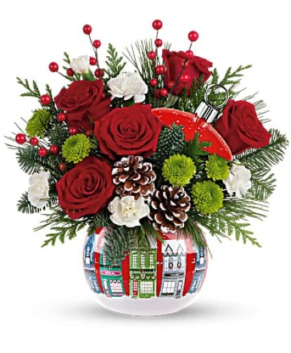 Silent Night by Teleflora ceramic ornament jar