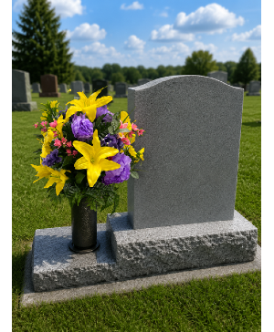 Silk Cemetery Vase Insert 