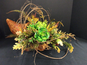 Silk Cornucopia Fall Flair Arrangement