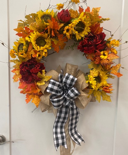 Silk Fall Wreath 
