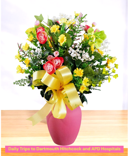 Silk Flower Vase Arrangement Only For ISCU, ICU, NICU, Hematology, Oncology