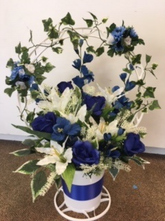 Silk Funeral Basket 