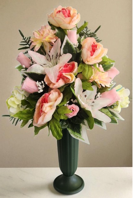 Silk Sympathy Urns Funeral Flowers