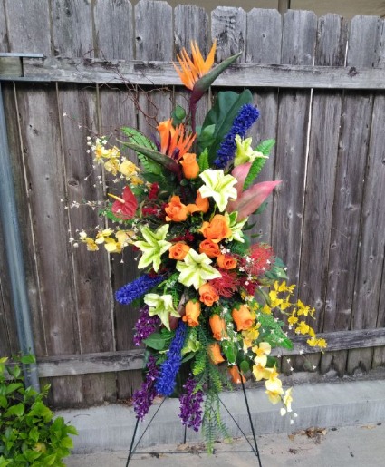 SILK Tropical Standing Spray 