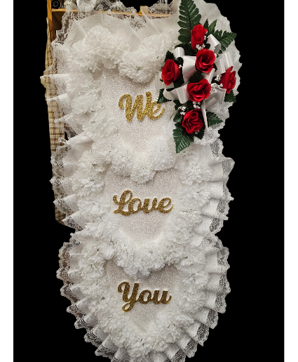 Silk We love you triple heart  