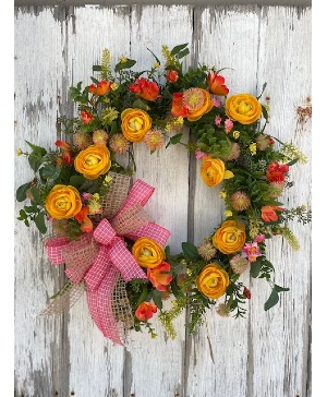 Custom Seasonal Wreaths - Brights Sample Custom Spring