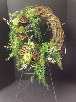Silk Wreath Rustic Arrangement