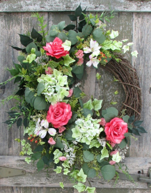 CUSTOM MADE SILK WREATHS 