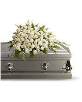 Silken Serenity Casket Spray 