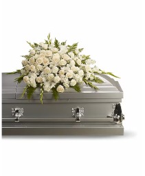 Silken Serenity Casket Spray 