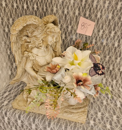 Silks - Concrete Angel with Silks & Butterfly 
