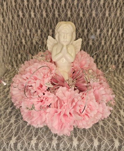 Silks - Praying Angel in Crystals & Silks 