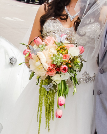Silver Butterfly Bouquet Bridal bouquet