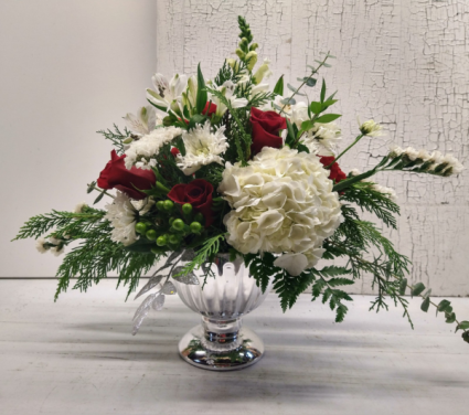 Silver Ceramic Urn Elegance  