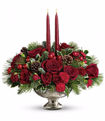 Silver Delight Silver Bowl Centerpiece