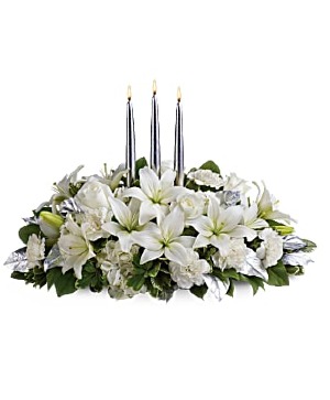 Silver Elegance Centerpiece  