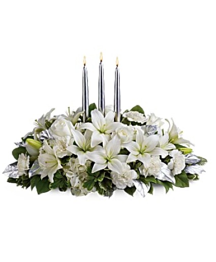 Silver Elegance Centerpiece  