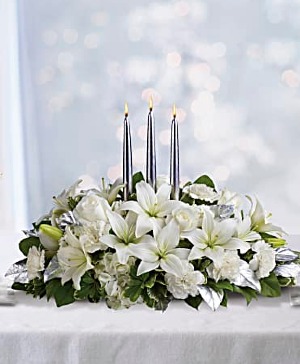 Silver Elegance Centerpiece Centerpiece